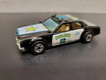 Vtg 1977 Hot Wheels Mattel Malaysia Police Car 123 Radar Equipped Serve &Protect