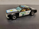 Vtg 1977 Hot Wheels Mattel Malaysia Police Car 123 Radar Equipped Serve &Protect