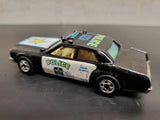 Vtg 1977 Hot Wheels Mattel Malaysia Police Car 123 Radar Equipped Serve &Protect