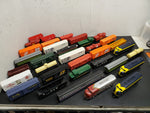 34 Piece Like Like Bachmann HO Scale Model Trains Locos Freight Cars Box Caboose
