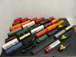 34 Piece Like Like Bachmann HO Scale Model Trains Locos Freight Cars Box Caboose