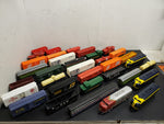 34 Piece Like Like Bachmann HO Scale Model Trains Locos Freight Cars Box Caboose