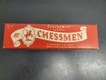 Vtg E.S. Lowe Staunton Pattern Chessmen Plastic Tournament Set-Pieces Only