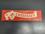 Vtg E.S. Lowe Staunton Pattern Chessmen Plastic Tournament Set-Pieces Only