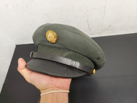 Vtg Defense Supply Agency 1968 Wool Sergeant Service Cap Military Army Navy Nice