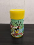 Vtg 70's Walt Disney "Mickey Mouse Club" Yellow Plastic Aladdin Thermo Bottle VF