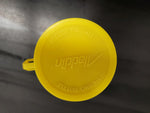 Vtg 70's Walt Disney "Mickey Mouse Club" Yellow Plastic Aladdin Thermo Bottle VF
