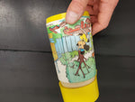 Vtg 70's Walt Disney "Mickey Mouse Club" Yellow Plastic Aladdin Thermo Bottle VF
