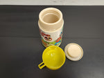 Vtg 70's Walt Disney "Mickey Mouse Club" Yellow Plastic Aladdin Thermo Bottle VF