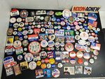 Rare Political Button Collection-Nixon Kennedy Reagan Clinton Carter & Many More