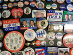 Rare Political Button Collection-Nixon Kennedy Reagan Clinton Carter & Many More