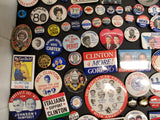 Rare Political Button Collection-Nixon Kennedy Reagan Clinton Carter & Many More