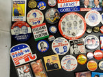 Rare Political Button Collection-Nixon Kennedy Reagan Clinton Carter & Many More