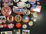Rare Political Button Collection-Nixon Kennedy Reagan Clinton Carter & Many More