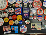 Rare Political Button Collection-Nixon Kennedy Reagan Clinton Carter & Many More