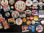 Rare Political Button Collection-Nixon Kennedy Reagan Clinton Carter & Many More