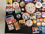 Rare Political Button Collection-Nixon Kennedy Reagan Clinton Carter & Many More