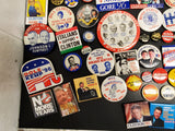 Rare Political Button Collection-Nixon Kennedy Reagan Clinton Carter & Many More