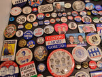 Rare Political Button Collection-Nixon Kennedy Reagan Clinton Carter & Many More
