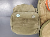 Vtg WWII First Aid Packet, US Gov't Carlisle Model Wound Tin + Medical Pouches