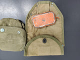 Vtg WWII First Aid Packet, US Gov't Carlisle Model Wound Tin + Medical Pouches