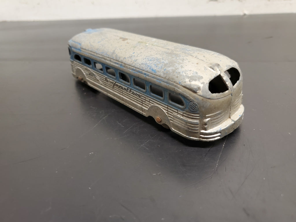Vintage Greyhound Lines Bus Tootsie Toy Made in USA Diecast 