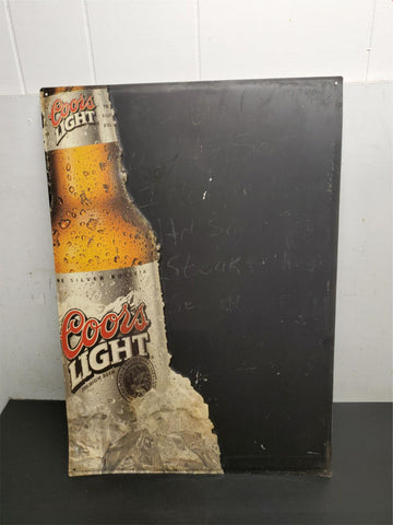 Coors Light Brewing  Company Chalk Board Type Sign-Great For Bar Specials & Menu