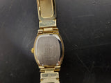 Studio Women's Wristwatch Black Leather/Gold Band Gold Face/Bezel/Dial Classy