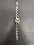 Connections Women's Wristwatch #4989 Silver Band & Bezel Dark Gray Face Classy