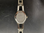 Connections Women's Wristwatch #4989 Silver Band & Bezel Dark Gray Face Classy