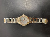 Style & Co. Women's Wristwatch Silver Band W/Diamond Accents-Diamond Bezel Nice