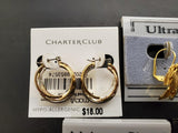Collection of 6 Pairs of Women's Earrings Charter Club Adrienne Picard Gorgeous
