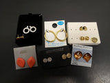 Collection of 9 Pairs of Women's Earrings-Cubic Zirconia Signature Studio Nice