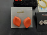 Collection of 9 Pairs of Women's Earrings-Cubic Zirconia Signature Studio Nice