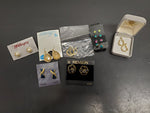 Collection of 10 Pairs of Women's Earrings-Gold Worthington Trifari Revlon Nice!