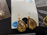 Collection of 10 Pairs of Women's Earrings-Gold Worthington Trifari Revlon Nice!