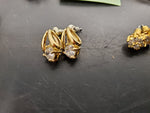 Gorgeous Collection 7 Pairs Women's Earrings Maggie Lawrence Faux Gold Diamond