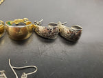 Gorgeous Gold Angel Women's Pendant/Necklace & 3 Pairs Earrings Silver/Gold Nice