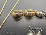 Gorgeous Gold Angel Women's Pendant/Necklace & 3 Pairs Earrings Silver/Gold Nice
