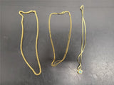 Gorgeous Lot of 3 Women's Faux Gold Necklaces Avon Pendant w/Blue Stone Present!