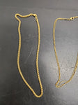 Gorgeous Lot of 3 Women's Faux Gold Necklaces Avon Pendant w/Blue Stone Present!