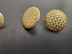 Gorgeous Lot of 4 Women's Ornate Earrings Faux Gold Blue Stone Unique DesignGift