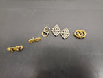 Gorgeous Lot Women's Earrings Faux Diamond Gold Genuine Diamond Dust Present4Mom