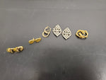 Gorgeous Lot Women's Earrings Faux Diamond Gold Genuine Diamond Dust Present4Mom
