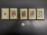 Royal Straight Flush of Spades Metal Throwing Cards 5  10 DO NOT LIST ON EBAY!!