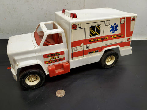 Vintage Processed Plastic Co. Emergency Vehicle Ambulance Metro Fire District
