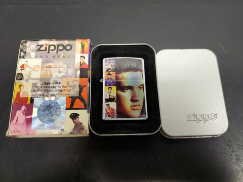 Elvis Presley Memories Zippo Lighter Brand New Original Box Unfired-Collectible!