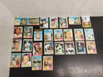 27 Vintage 1960's-70's Topps Baseball Trading Cards Pirates Braves Yankees Nice!
