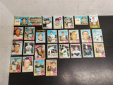27 Vintage 1960's-70's Topps Baseball Trading Cards Pirates Braves Yankees Nice!