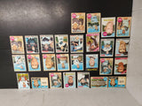 27 Vintage 1960's-70's Topps Baseball Trading Cards Pirates Braves Yankees Nice!
